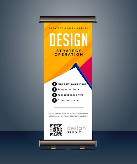 corporate business roll up banner standee pull up banner x banner template