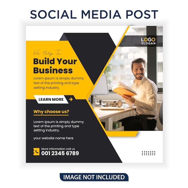 Corporate business social media banner post