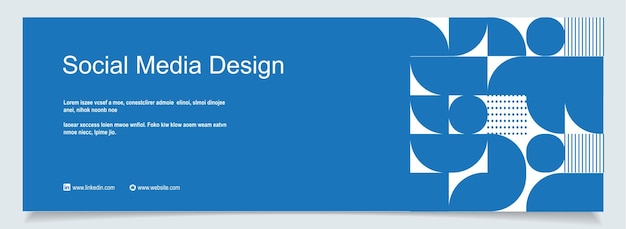 Vector corporate business social media design facebook linkedin cover template web banner template