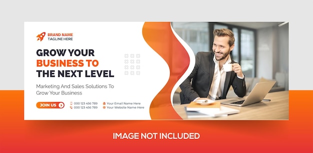 Corporate business social media facebook cover banner template