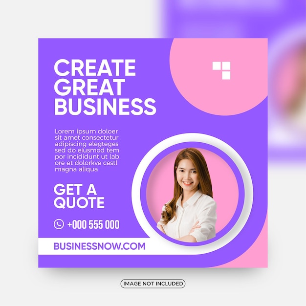 Corporate business solutions social media post templates