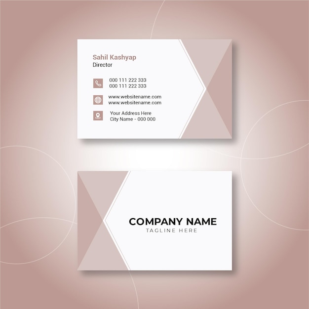 Corporate business visiting card design template