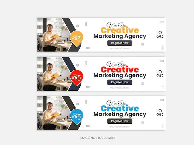 Vector corporate business web banner design