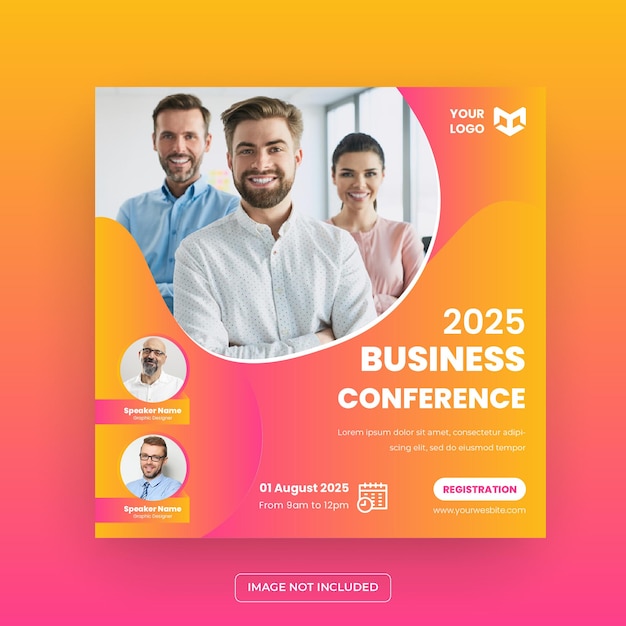 Corporate Business Webinar Conference Social Media Post Or Instagram Post Online Conference Banner