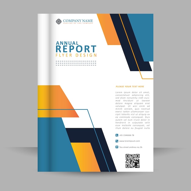 Corporate bussiness annual report flyer template design