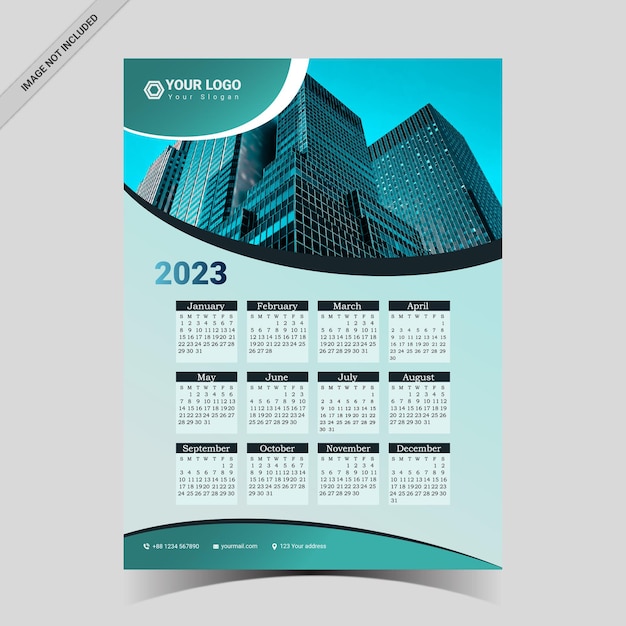 Corporate calendar template 2023