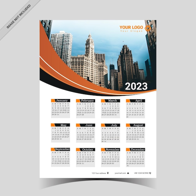 Corporate calendar template 2023