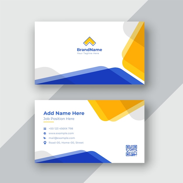 Corporate clean business card template