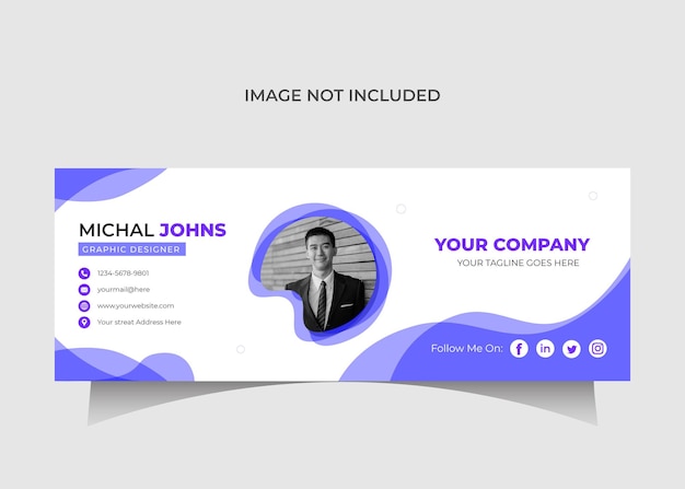 Corporate Clean Email signature Template