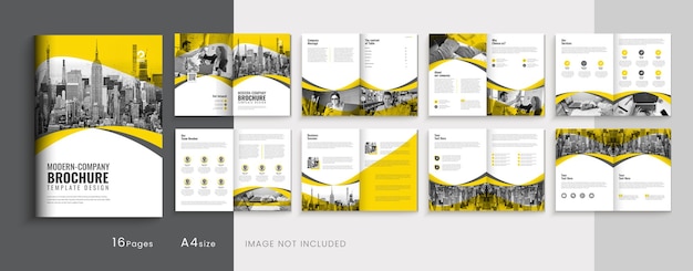 Corporate company business brochure company profile multipage brochure template design