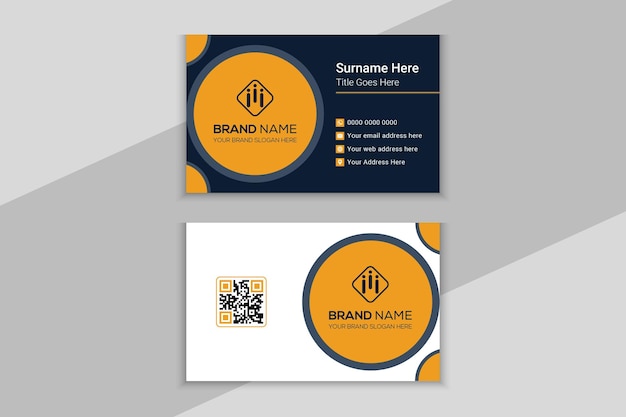 Corporate company business card design