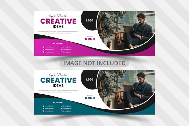 Vector corporate company facebook cover template