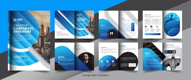 Corporate company profile brochure annual report booklet business proposal layout concept design