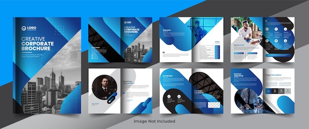 Corporate company profile brochure annual report booklet business proposal layout concept design