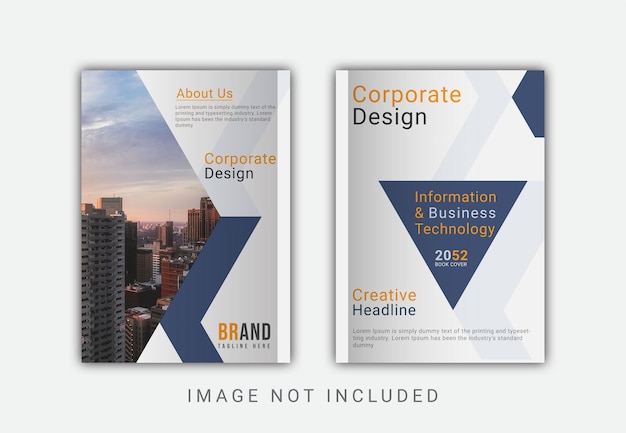 Corporate cover book design template