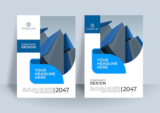 Corporate cover design or brochure template background for business design. modern business flier layout template in a4 size.