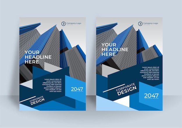 Corporate cover design or brochure template background for business design. modern business flier layout template in a4 size.