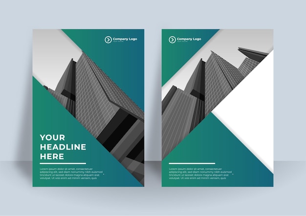 Corporate cover design template. Modern geometrical poster design.