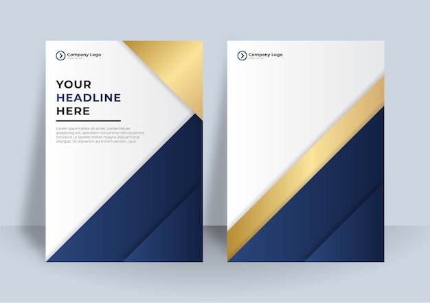 Corporate cover design template. Modern geometrical poster design.