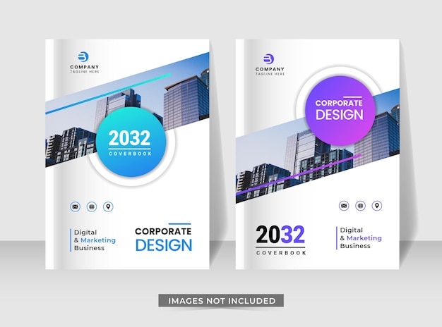 Corporate creative book cover flyer poster design template in A4 size can be adapt with annual reports magazine banner brochure