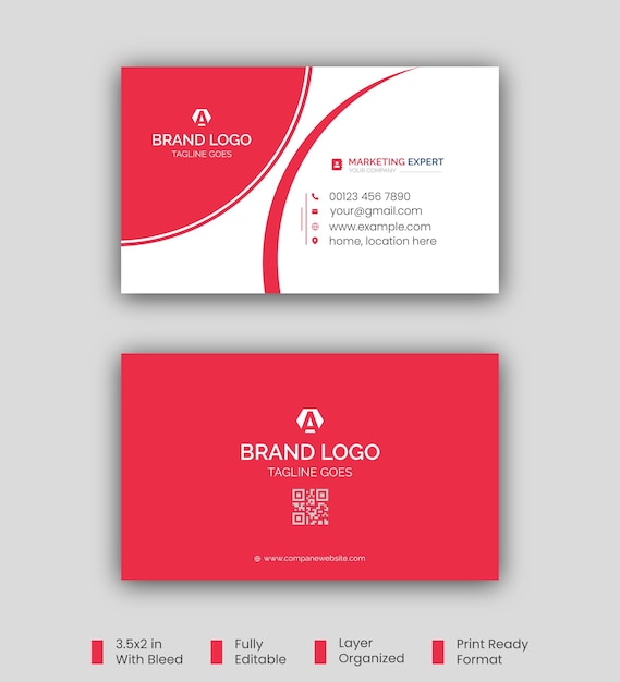 Corporate and creative business card design template