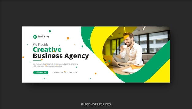 corporate creative business facebook cover design template