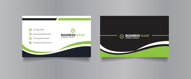 Corporate and creative modern business card template