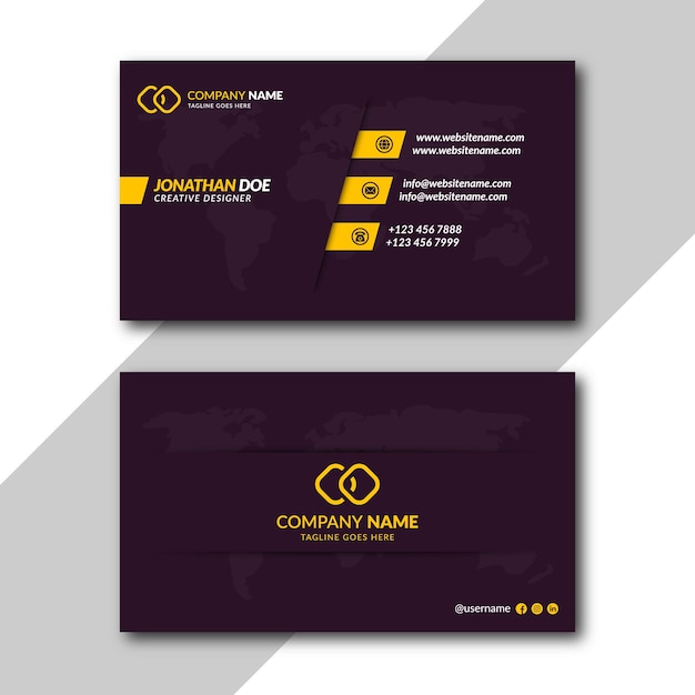 Corporate Creative Modern Business card template