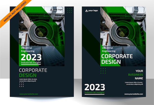 corporate design book cover template