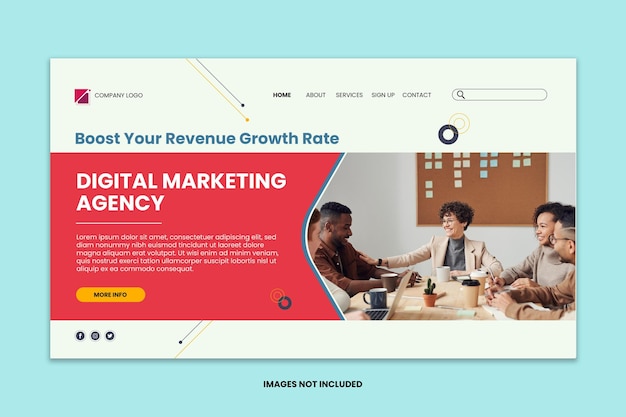 Corporate Digital Marketing Agency Landing Page