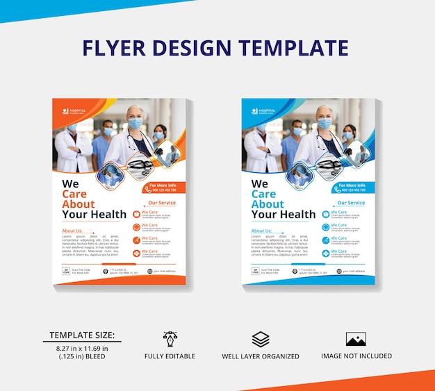 Corporate Doctor Flyer Design Template