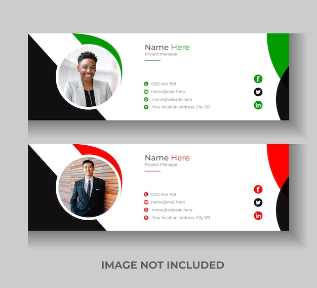 Corporate Email Signature Template Design