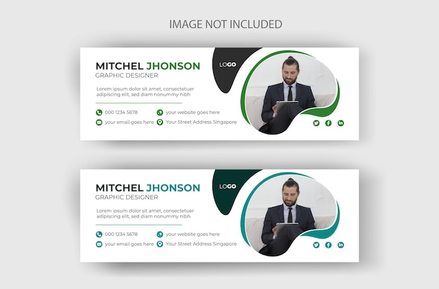 Corporate Email signature template design