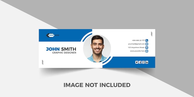 Corporate email signature template