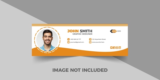 Corporate email signature template