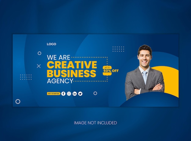 Corporate Facebook Cover Design Template for business promotion