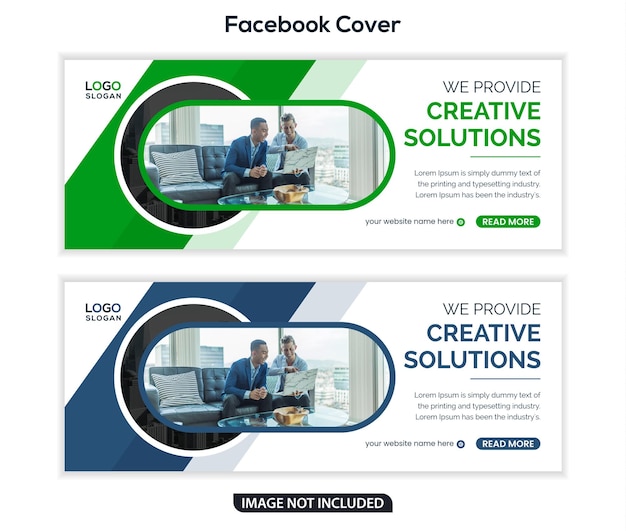 Corporate facebook cover and social media banner