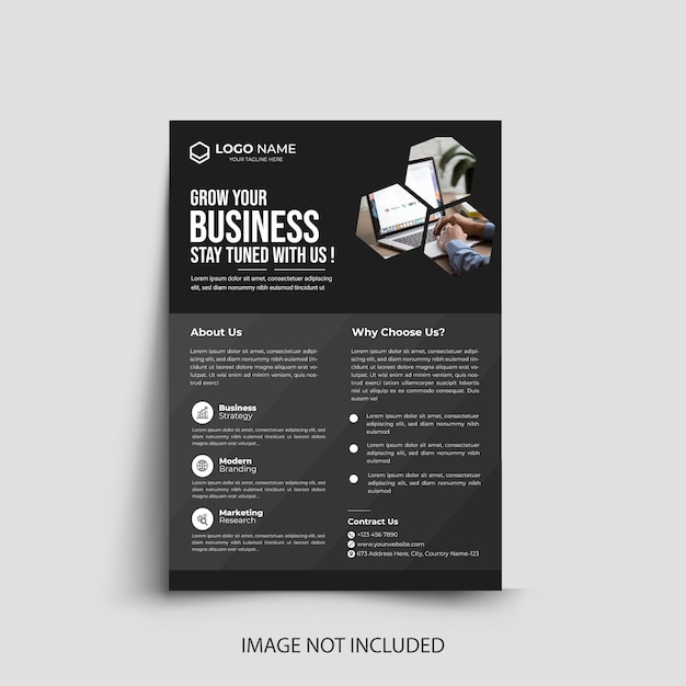 Corporate flyer design template