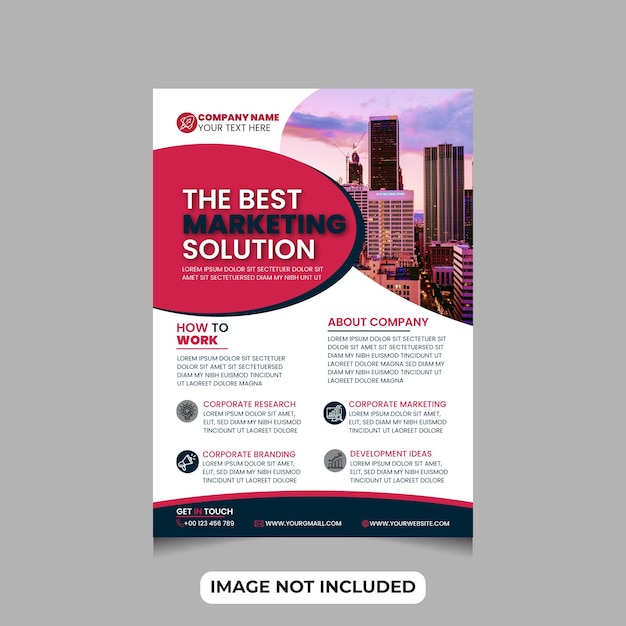 corporate flyer design template