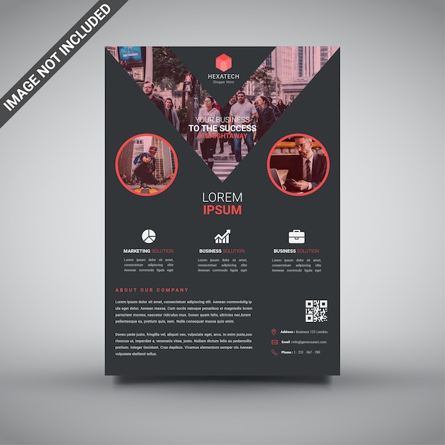 corporate flyer design template