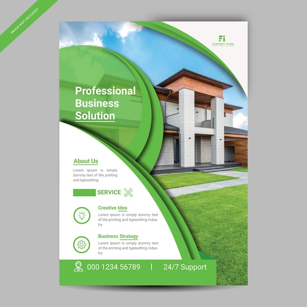 Corporate flyer template design with good look