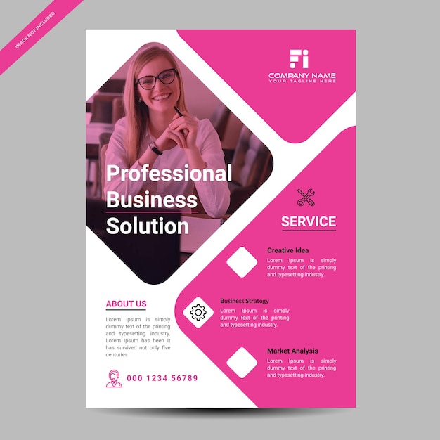 Corporate flyer template design with good look