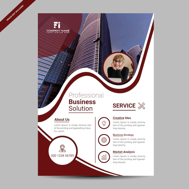 Corporate flyer template design with good look