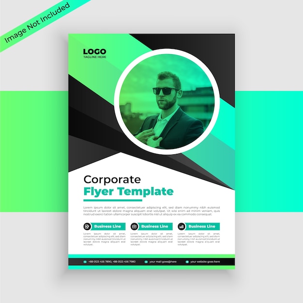 Corporate flyer template design