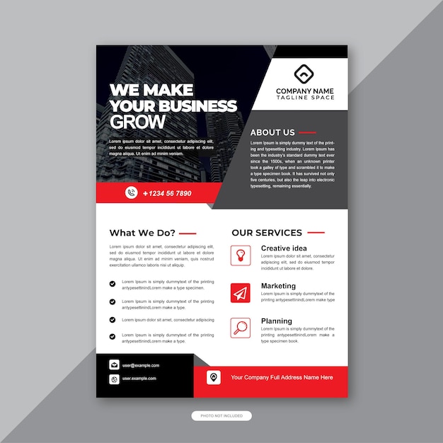 Corporate Flyer Template Layout Design