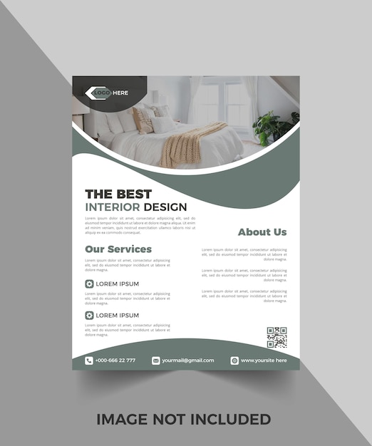 Corporate flyer template or new flyer design