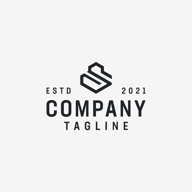 Corporate geometric element s logo