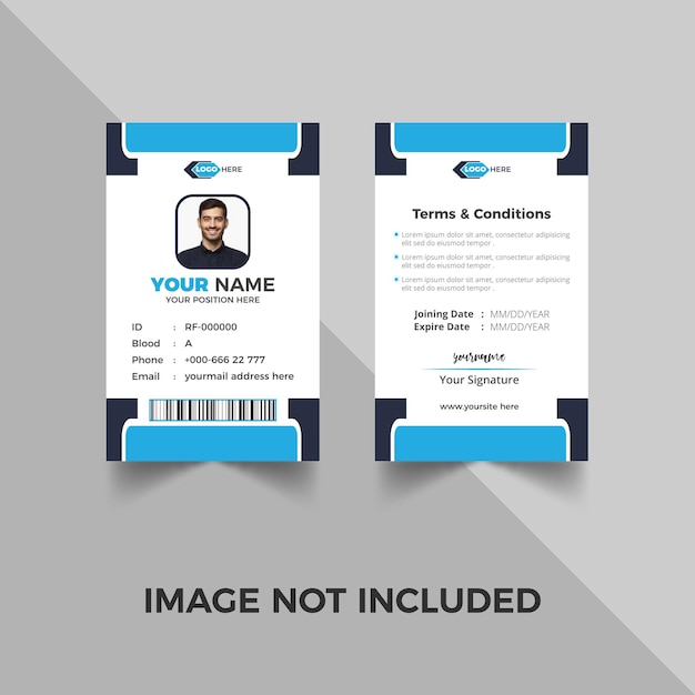 Corporate id card template