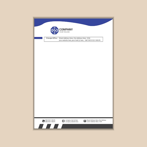 Corporate Identity A Modern and Simple Letterhead Design