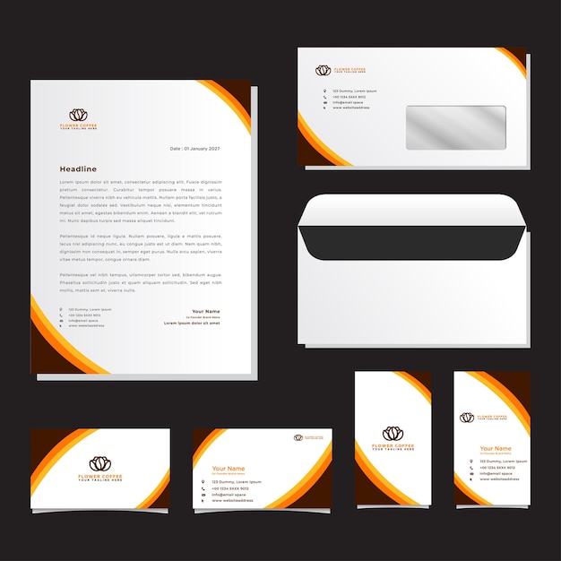 Corporate identity templates for your business including Business Cards Envelopes and Letterhead